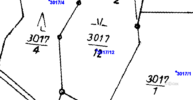 Parcela st. 3017/12 v KÚ Písek u Jablunkova, Katastrální mapa
