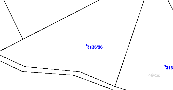 Parcela st. 3136/26 v KÚ Písek u Jablunkova, Katastrální mapa