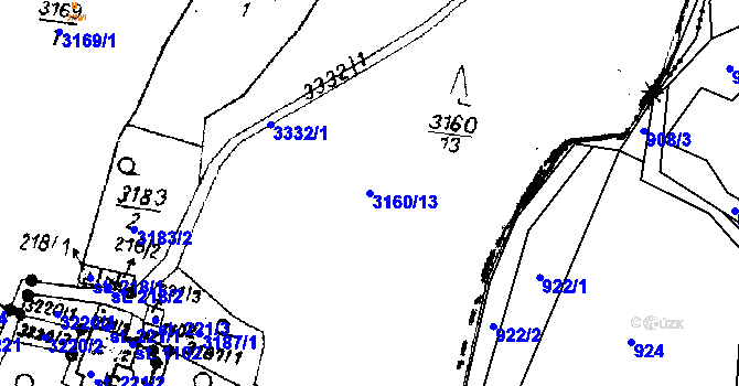 Parcela st. 3160/13 v KÚ Písek u Jablunkova, Katastrální mapa