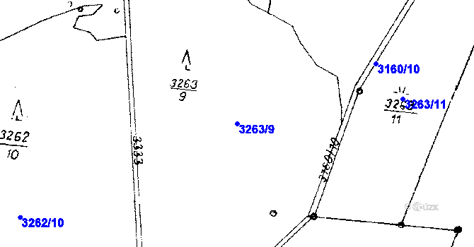 Parcela st. 3263/9 v KÚ Písek u Jablunkova, Katastrální mapa