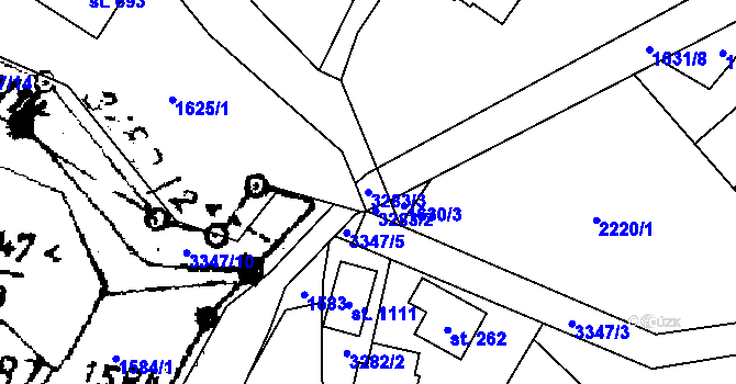 Parcela st. 3283/3 v KÚ Písek u Jablunkova, Katastrální mapa