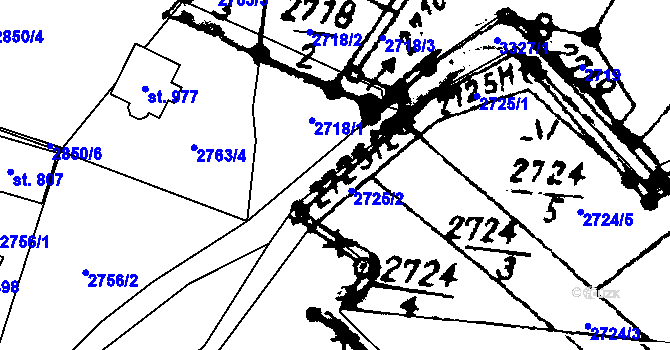 Parcela st. 3327 v KÚ Písek u Jablunkova, Katastrální mapa