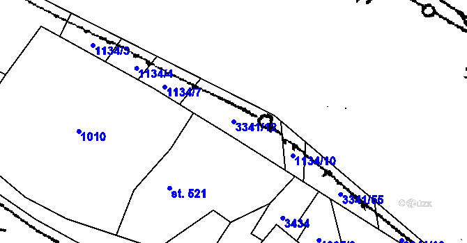 Parcela st. 3341/12 v KÚ Písek u Jablunkova, Katastrální mapa