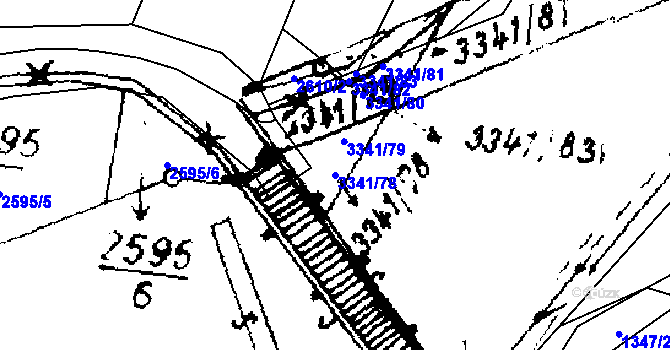 Parcela st. 3341/78 v KÚ Písek u Jablunkova, Katastrální mapa