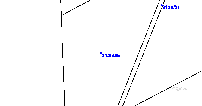Parcela st. 3136/45 v KÚ Písek u Jablunkova, Katastrální mapa