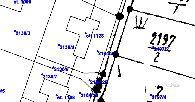 Parcela st. 2164/27 v KÚ Písek u Jablunkova, Katastrální mapa