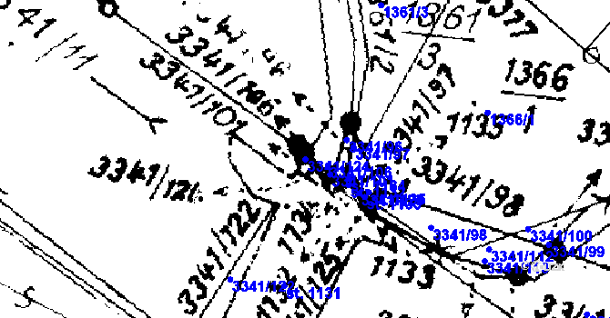 Parcela st. 3341/124 v KÚ Písek u Jablunkova, Katastrální mapa