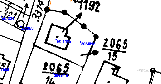Parcela st. 2065/15 v KÚ Písek u Jablunkova, Katastrální mapa