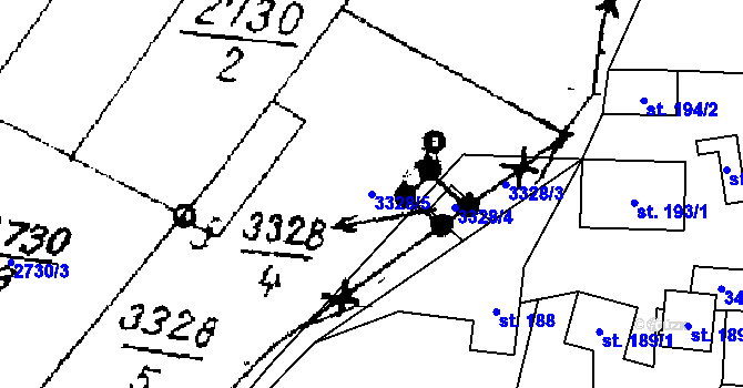 Parcela st. 3328/5 v KÚ Písek u Jablunkova, Katastrální mapa