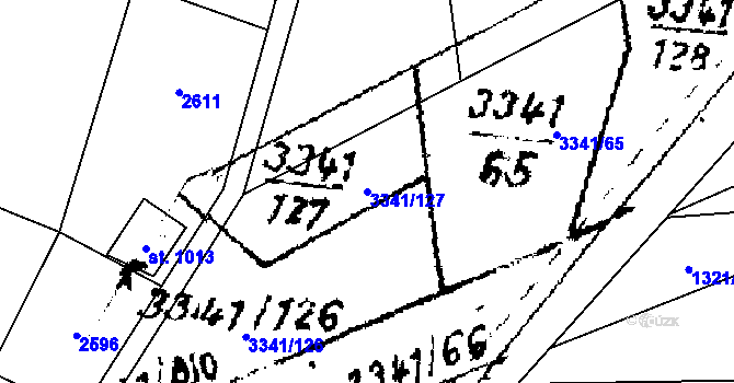 Parcela st. 3341/127 v KÚ Písek u Jablunkova, Katastrální mapa