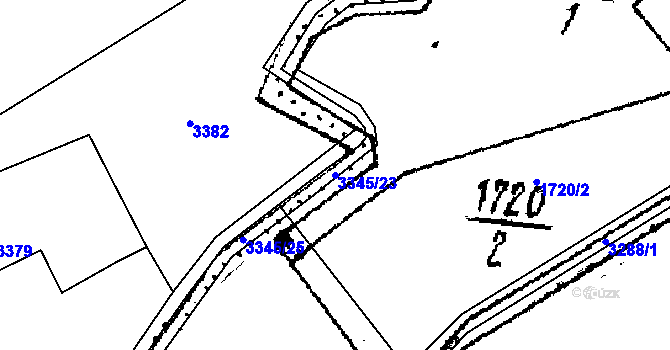 Parcela st. 3345/23 v KÚ Písek u Jablunkova, Katastrální mapa