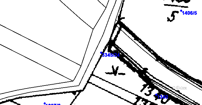 Parcela st. 3345/24 v KÚ Písek u Jablunkova, Katastrální mapa
