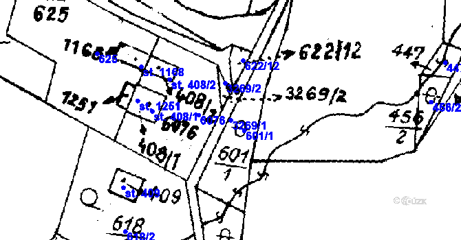 Parcela st. 3269/1 v KÚ Písek u Jablunkova, Katastrální mapa