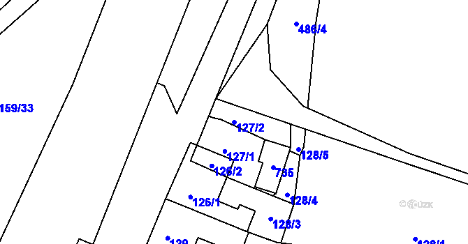 Parcela st. 127/2 v KÚ Pístov u Jihlavy, Katastrální mapa