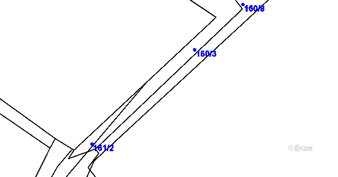 Parcela st. 160/2 v KÚ Pístov u Jihlavy, Katastrální mapa