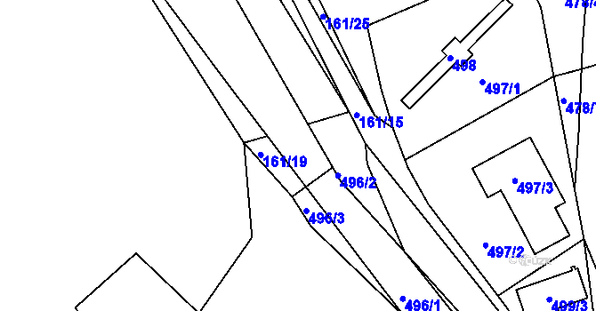 Parcela st. 161/18 v KÚ Pístov u Jihlavy, Katastrální mapa