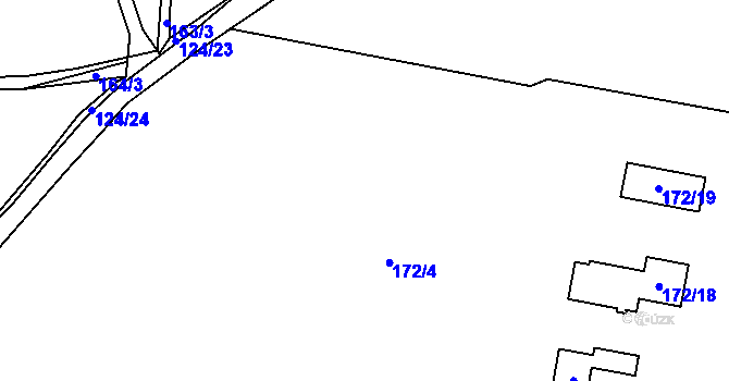 Parcela st. 172/5 v KÚ Pístov u Jihlavy, Katastrální mapa