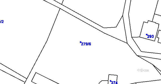 Parcela st. 279/6 v KÚ Pístov u Jihlavy, Katastrální mapa