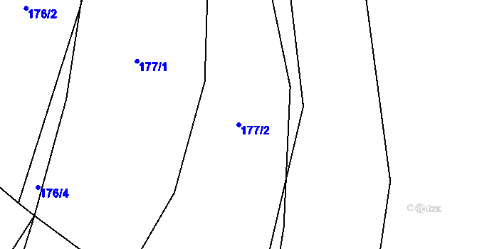 Parcela st. 177/2 v KÚ Píšť u Humpolce, Katastrální mapa