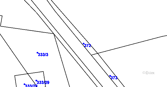 Parcela st. 372 v KÚ Píšť u Humpolce, Katastrální mapa