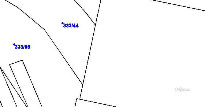 Parcela st. 77/4 v KÚ Píšť u Humpolce, Katastrální mapa