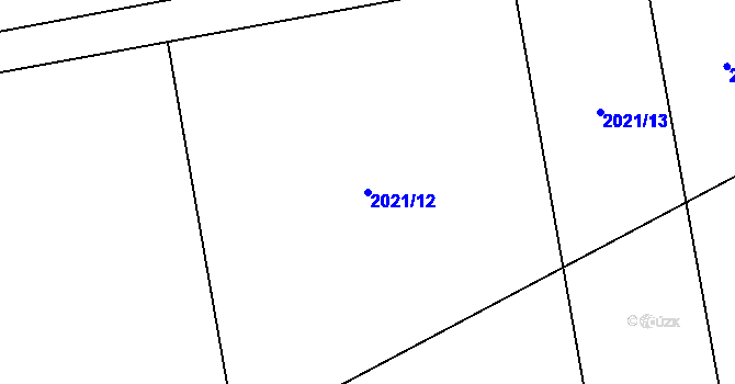 Parcela st. 2021/12 v KÚ Píšť, Katastrální mapa