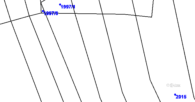 Parcela st. 1969/7 v KÚ Pitín, Katastrální mapa