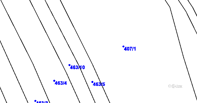 Parcela st. 463/6 v KÚ Pitín, Katastrální mapa