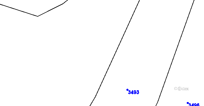 Parcela st. 3502/2 v KÚ Pitín, Katastrální mapa