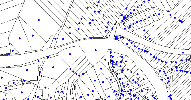 Parcela st. 5464/1 v KÚ Pitín, Katastrální mapa