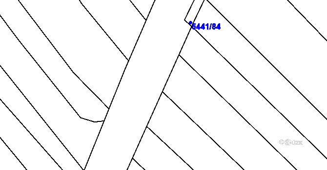 Parcela st. 5441/88 v KÚ Pitín, Katastrální mapa