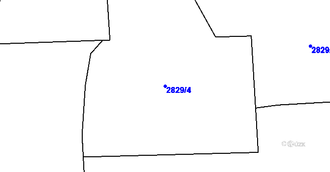 Parcela st. 2829/4 v KÚ Planá u Mariánských Lázní, Katastrální mapa