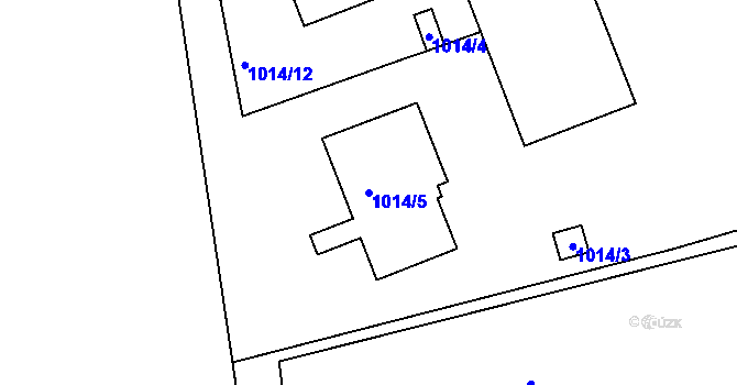 Parcela st. 1014/5 v KÚ Planá nad Lužnicí, Katastrální mapa