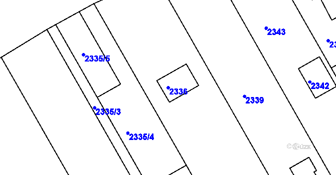Parcela st. 2336 v KÚ Planá nad Lužnicí, Katastrální mapa