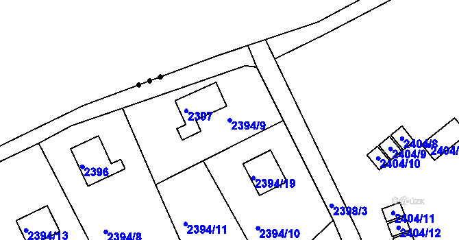 Parcela st. 2394/9 v KÚ Planá nad Lužnicí, Katastrální mapa