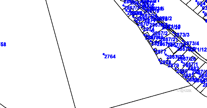 Parcela st. 2764 v KÚ Planá nad Lužnicí, Katastrální mapa