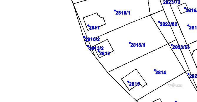 Parcela st. 2812 v KÚ Planá nad Lužnicí, Katastrální mapa