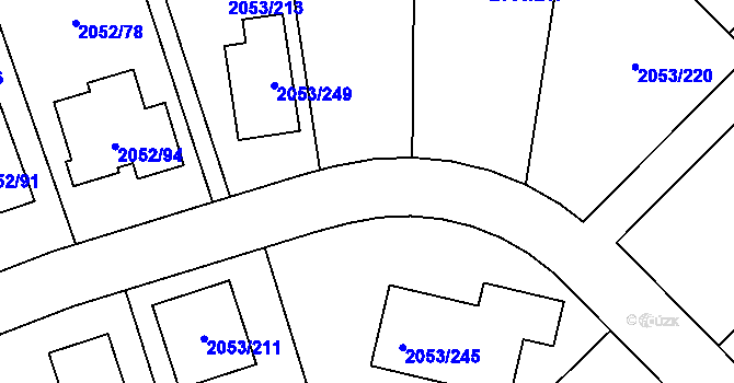 Parcela st. 3281/7 v KÚ Planá nad Lužnicí, Katastrální mapa