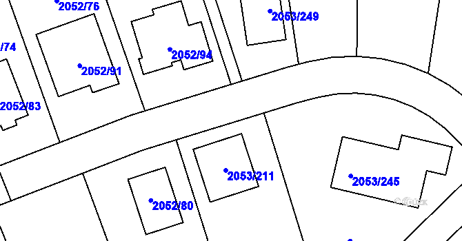 Parcela st. 3281/8 v KÚ Planá nad Lužnicí, Katastrální mapa