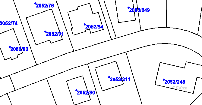 Parcela st. 3281/9 v KÚ Planá nad Lužnicí, Katastrální mapa