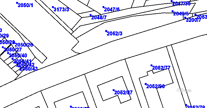 Parcela st. 3281/14 v KÚ Planá nad Lužnicí, Katastrální mapa