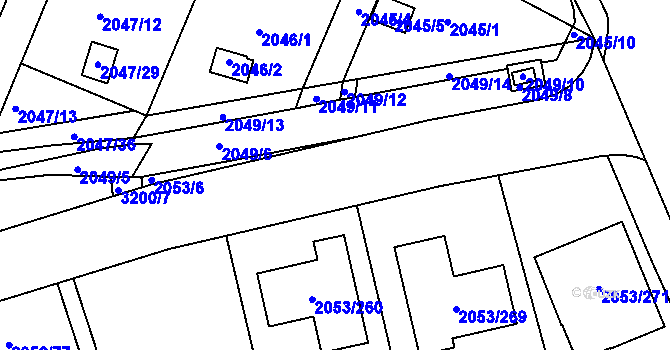 Parcela st. 3281/16 v KÚ Planá nad Lužnicí, Katastrální mapa