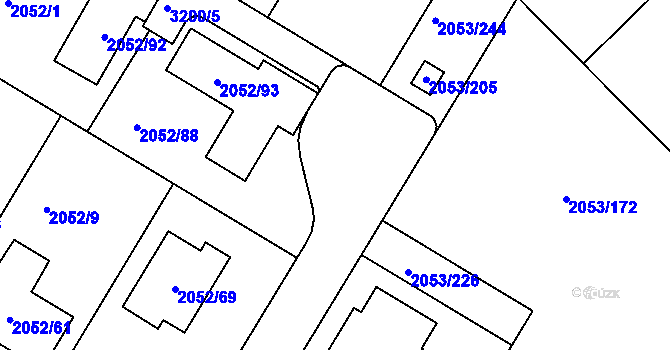 Parcela st. 3281/23 v KÚ Planá nad Lužnicí, Katastrální mapa