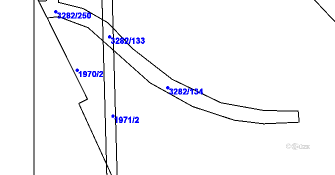 Parcela st. 3282/134 v KÚ Planá nad Lužnicí, Katastrální mapa