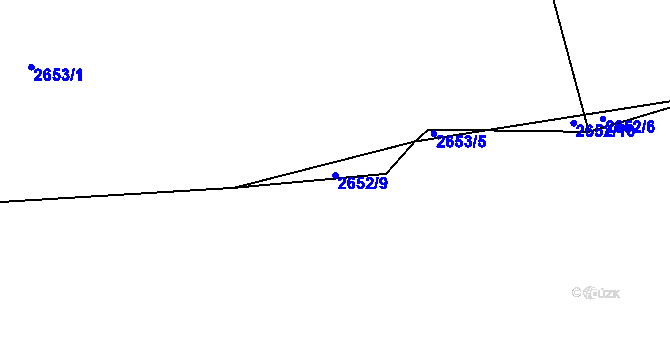 Parcela st. 2652/9 v KÚ Planá nad Lužnicí, Katastrální mapa