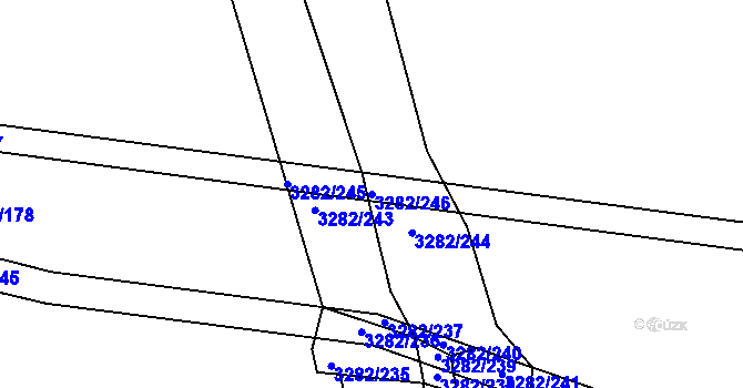Parcela st. 3282/246 v KÚ Planá nad Lužnicí, Katastrální mapa
