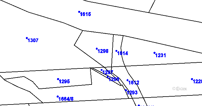 Parcela st. 359/3 v KÚ Babina, Katastrální mapa