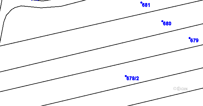 Parcela st. 442/17 v KÚ Plasy, Katastrální mapa