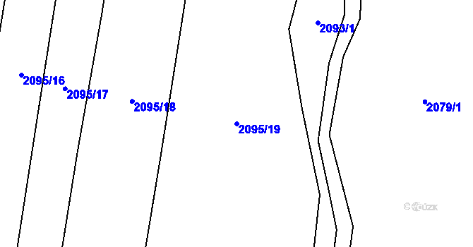 Parcela st. 2095/19 v KÚ Plavsko, Katastrální mapa