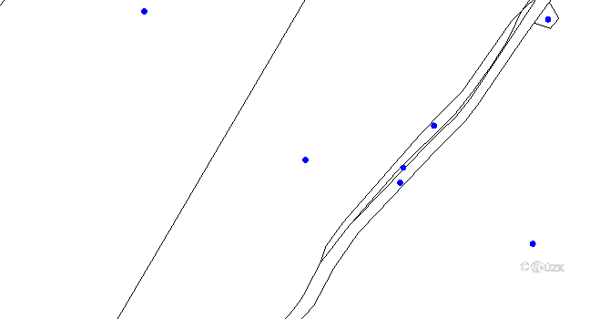 Parcela st. 540/3 v KÚ Vackov, Katastrální mapa